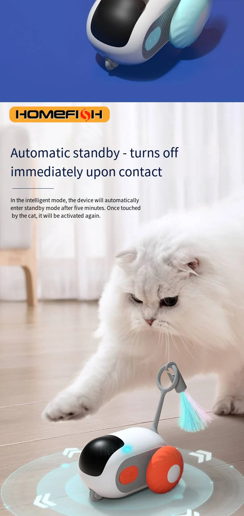Smart Interactive Cat Chase Car